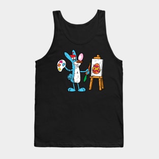 Retro Vintage Grunge Easter Bunny Tank Top